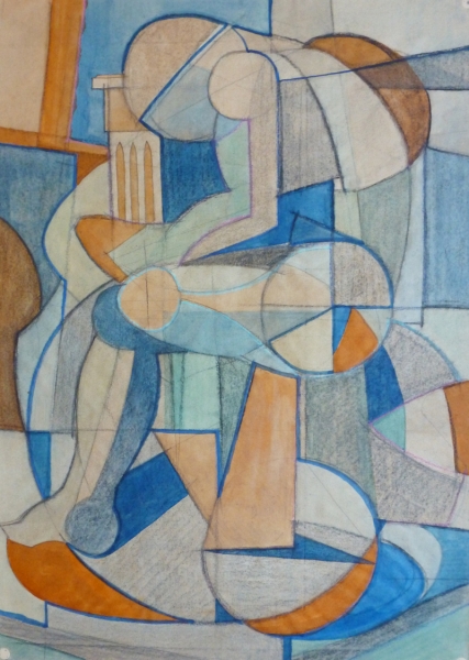 Spinario - Matita e china su carta, 70 x 50 cm - Meriggi, 1988